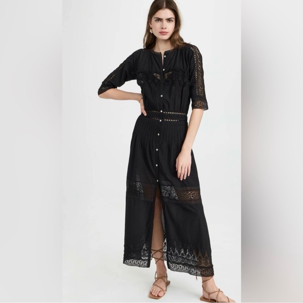 LoveShackFancy Black Beth Dress size small